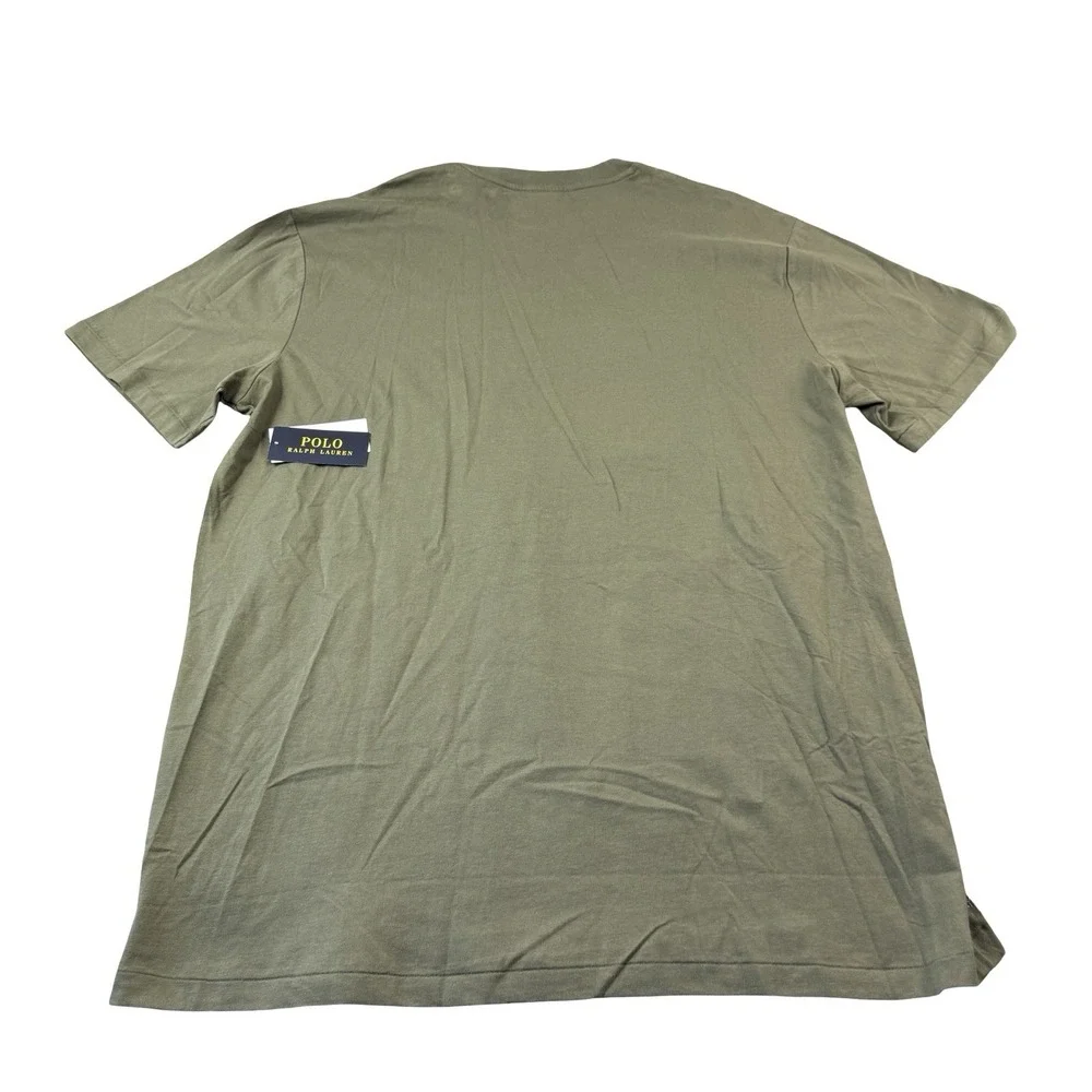 Polo Ralph Lauren Army Green RL67 Cotton S/S Mens T Shirt Size XLT NWT